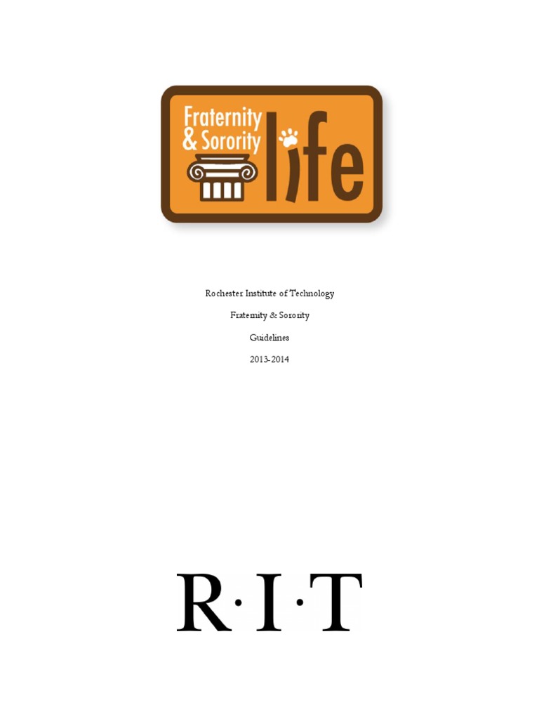 FSL - Guidelines - Spring 2014 | PDF | Fraternities And Sororities