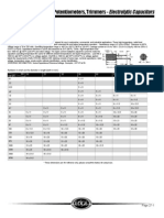 105°C Aluminum Electrolytic Capacitors Spec Sheet