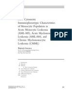 Flow Cytometry Immunophenotypic Characteristics of Monocytic Population in Acute Monocytic Leukemia