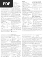 ODE Cheat Sheet | PDF | Ordinary Differential Equation | Equations