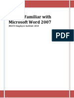 Bravo2010-Getting Familiar With Microsoft Word 2007