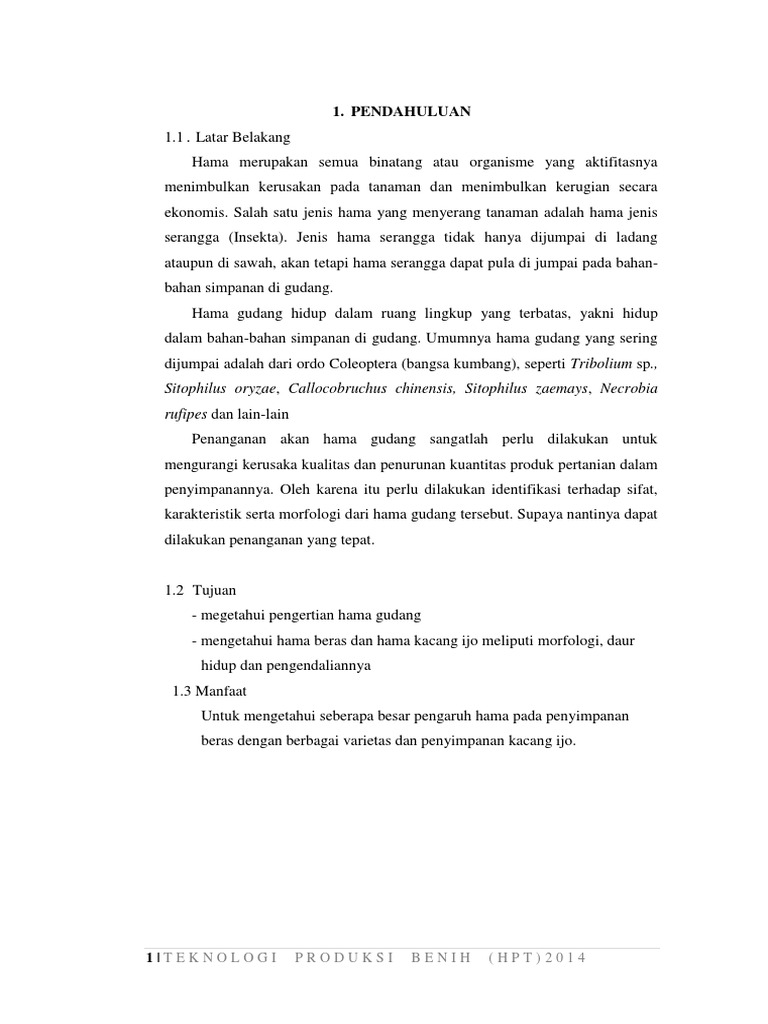 laporan tekben hama gudang laporan tekben hama gudang