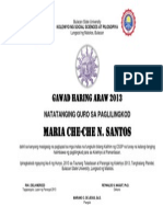 Sample Certificate Gawad Haring Araw