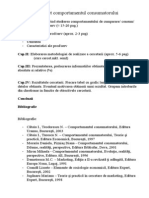 Proiect comportamentul consumatorului