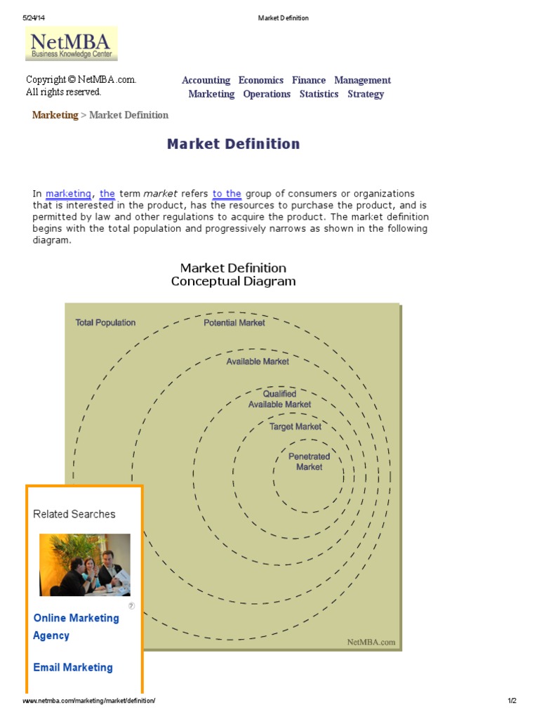 Market Definition | PDF | Market (Economics) | Marketing