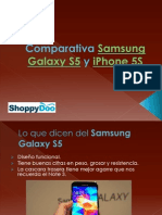 Samsung Galaxy S5 y iPhone 5S