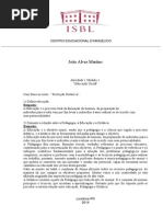 Atividade 1 Módulo 1 Educação Cristã