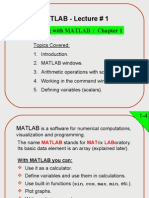 Matlab Lecture 1w03