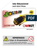 OWI MSK671, Auto de Carrera Solar - Kit Educacional, Manual