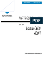 Bizhub C650 Parts Manual