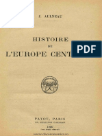 Histoire de L'europe Centrale - J. Aulneau