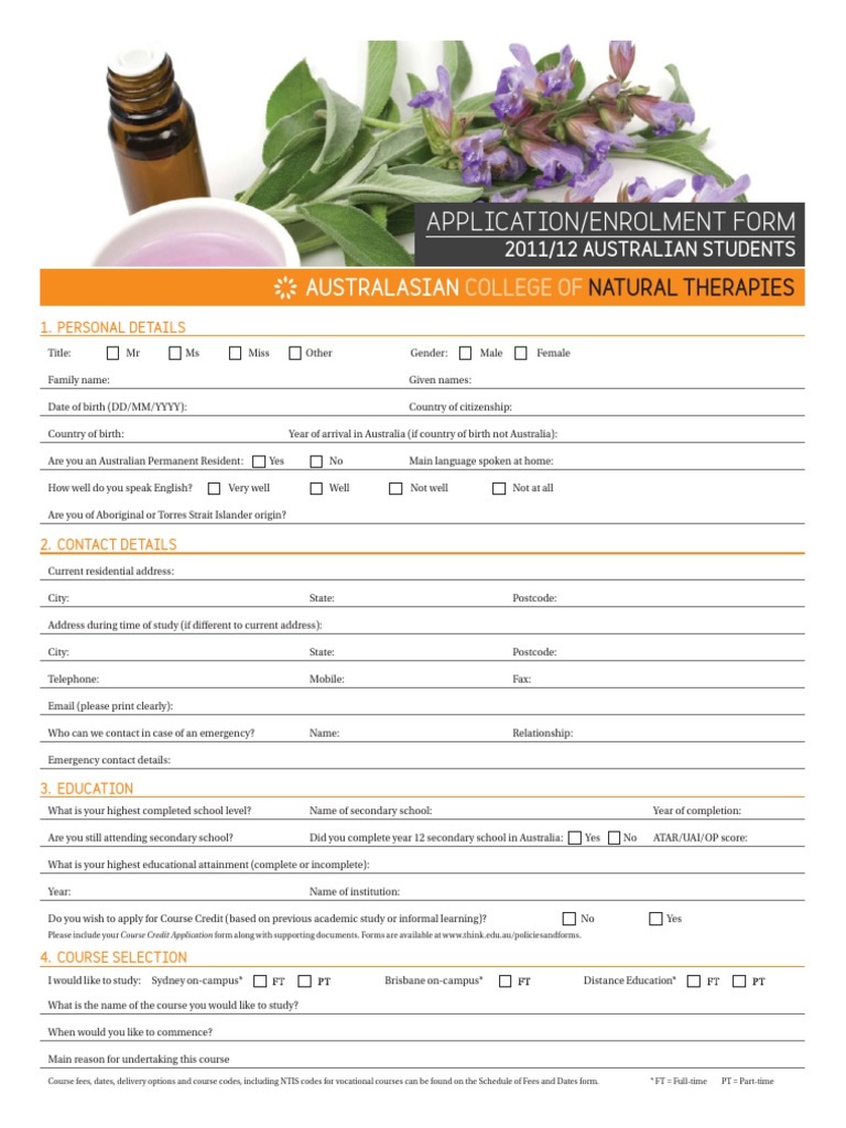 ACNT Application AUS-2012 | PDF | Further Education | Schools