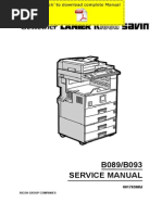 RICOH Aficio-2022 Aficio-2027 Service Manual Pages