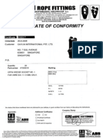UTS-AF-031 Cert. of Conformity-Open Wedge Socket No.0826, 0822 PDF