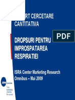 Raport de Cercetare Cantitativa ISRA Center - Magazinul Progresiv Dropsuri Pentru Improspatarea Respiratiei - Iunie 2009