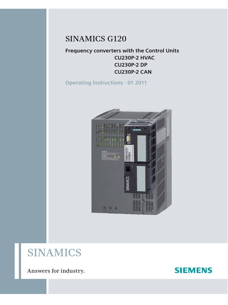 Manual Sinamics | PDF | Electrical Engineering | Manufactured Goods