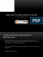 Simulador de Mini Créditos Online