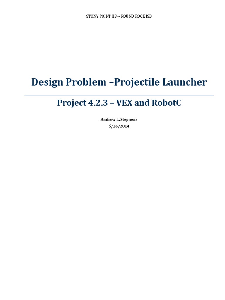 PL Report | PDF | Robotics | Computing And Information Technology