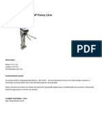 Catraca Biométrica BAP Fancy Line Dimensões Características Gerais