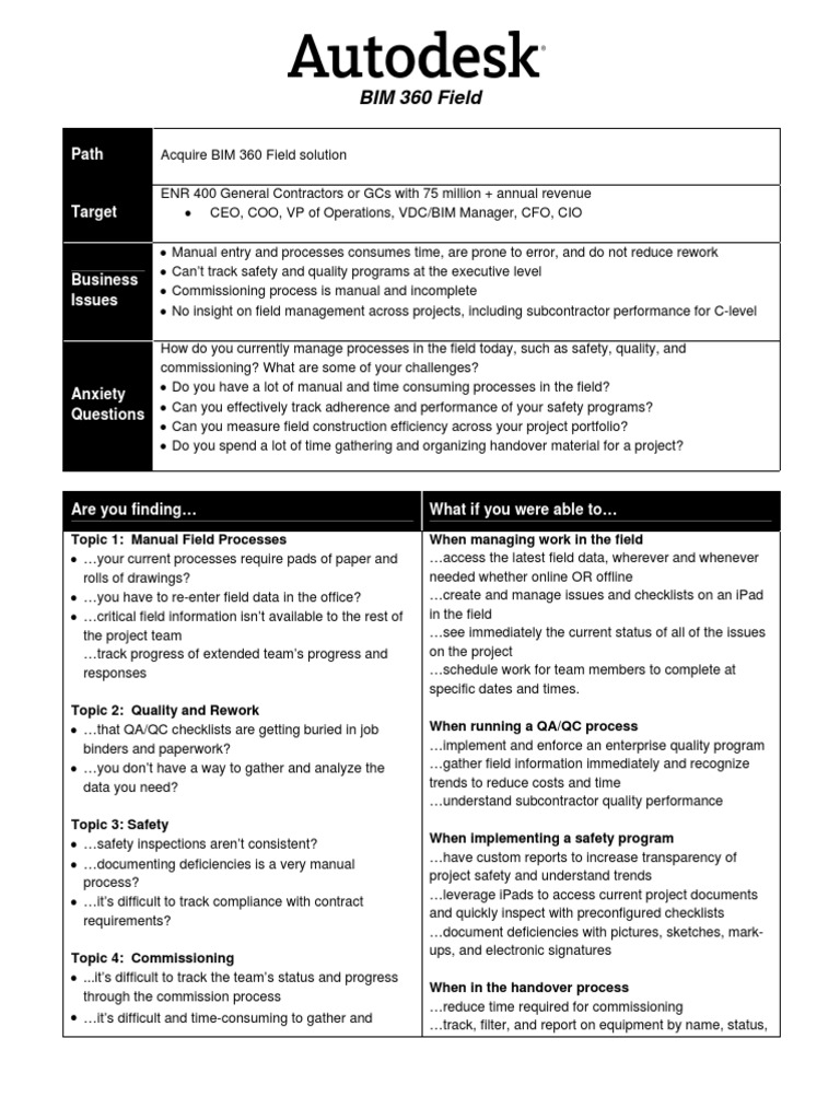 BIM 360 Field Value Prompter | PDF | Building Information Modeling ...