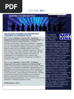 Download Quieting a Cloud on Title - Webinar Syllabus by Mortgage Compliance Investigators SN227006457 doc pdf