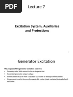 Excitation System, Auxiliaries and Protections