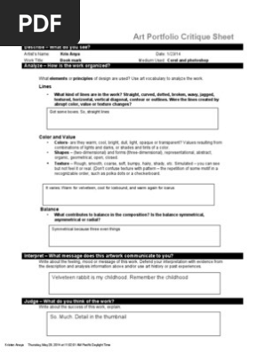 book mark critique