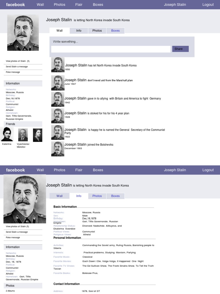 Historical Facebook Page | PDF | Joseph Stalin | Soviet Union