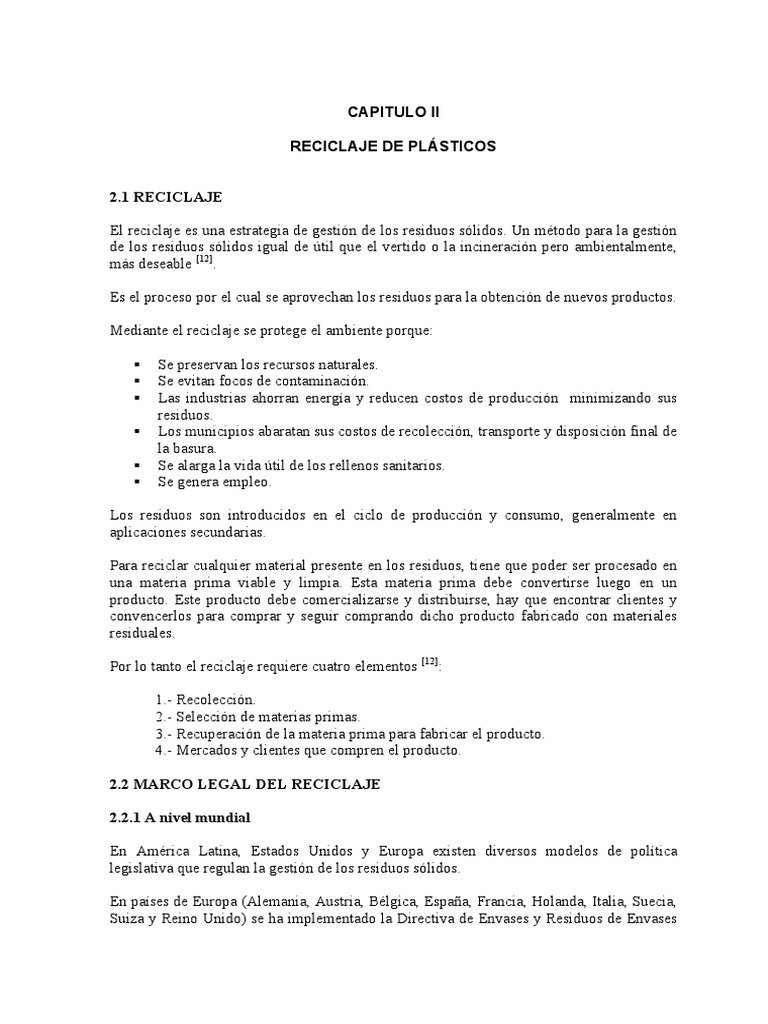 Reciclaje de Plasticos | PDF | El plastico | Residuos