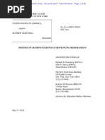 2014-05-28 (Doc 287) Martoma Sentencing Memo
