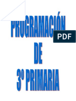 Programación 3º Primaria