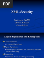 XML Security: September 13, 2006 Robert Richards