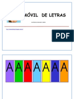 Libro Móvil de Letras Mayúsculas. Color