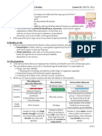 Lecture 20 - Cell Organization & Motility