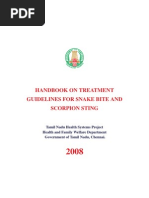 Download HANDBOOK ON TREATMENT GUIDELINES FOR SNAKE BITE AND SCORPION STING 2008 - TNHSP PUBLICATION by DrSagindar SN22703884 doc pdf