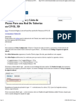 Creación de Reglas y Lista de Piezas para Una Red de Tuberías en CIVIL 3D - Tutoriales Al Día CIVIL 3D