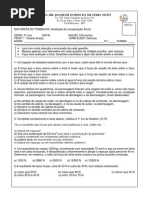 Avaliacao - Ciências ANUAL