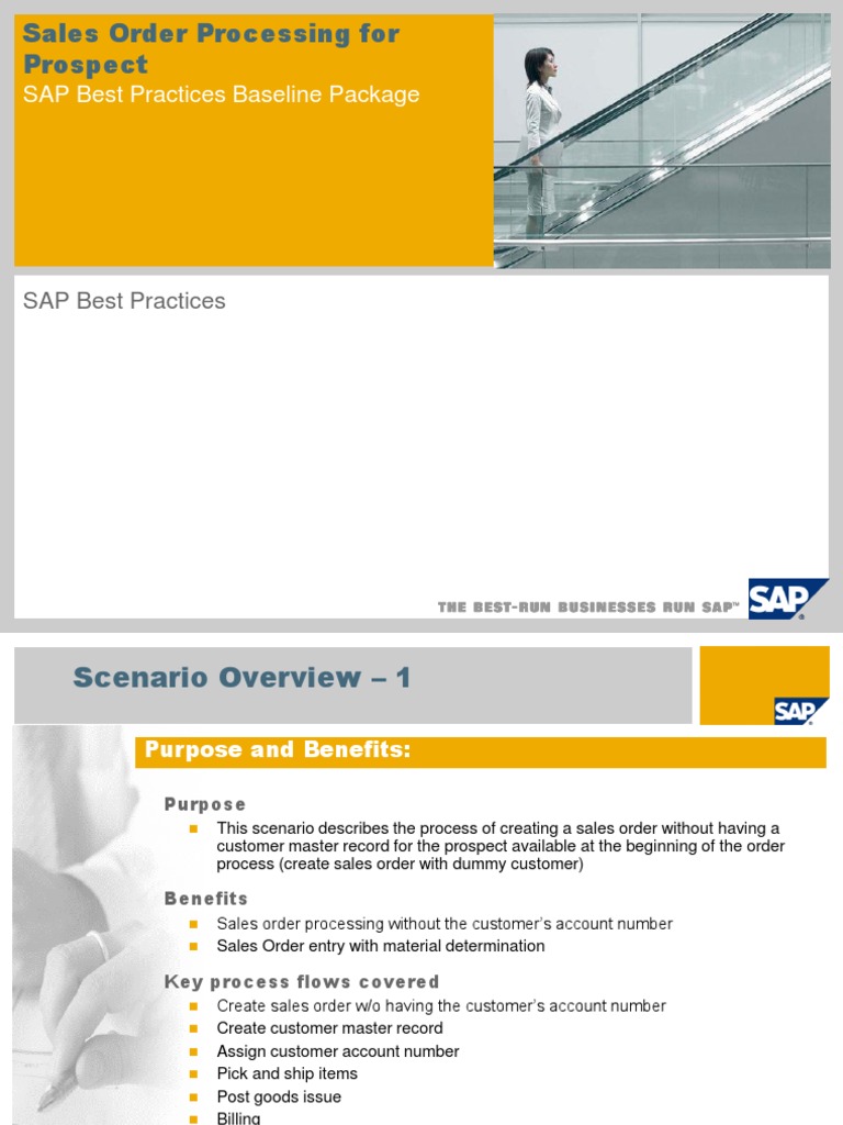 SAP Best Practices Baseline Package | PDF