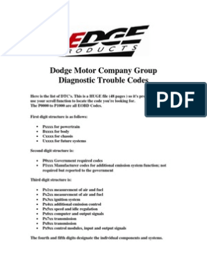 Dodge Ram Fault Codes Computing And Information Technology Science