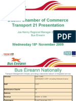 Bus Eireann Presentation for Transport 21 Briefing