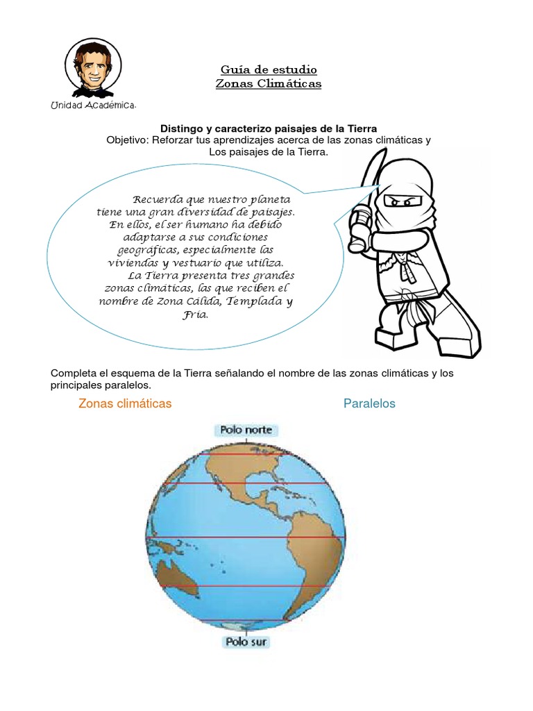 Guía de Estudio Zonas Climáticas Clima templado Clima