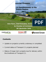 Irish Rail Presentation For Transport 21 Briefing