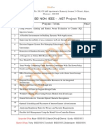 Edinpro - Ieee - Non Ieee - (1) .Net Project Titles