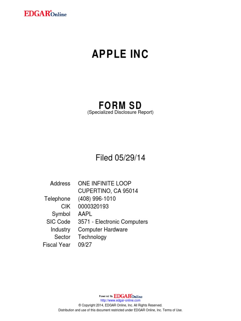 Apple Conflict Minerals Report 2013 | PDF | Supply Chain | Due Diligence