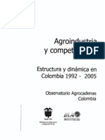 Agroindustria y Competitividad Estructura y Dinámica en Colombia 1992-2005