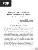 El DE OPTIMA POLITIA de Alfonso de Madrigal, El Tostado PDF