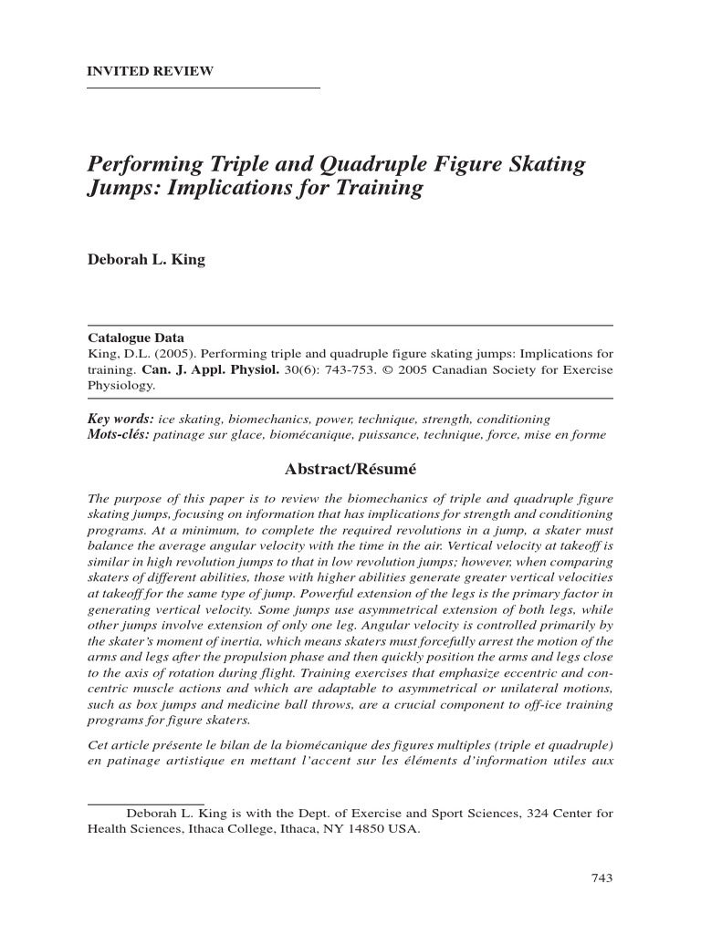 Quad, Triple Jumps PDF Rotation Around A Fixed Axis Anatomical Terms Of Motion