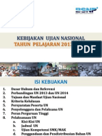Kebijakan Ujian Nasional Tahun 2013-2014