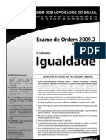 Exame OAB 2009-2 Prova Objetiva - Caderno Igualdade