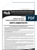Exame OAB 2009-2 Prova Prático Profissional - Direito Administrativo